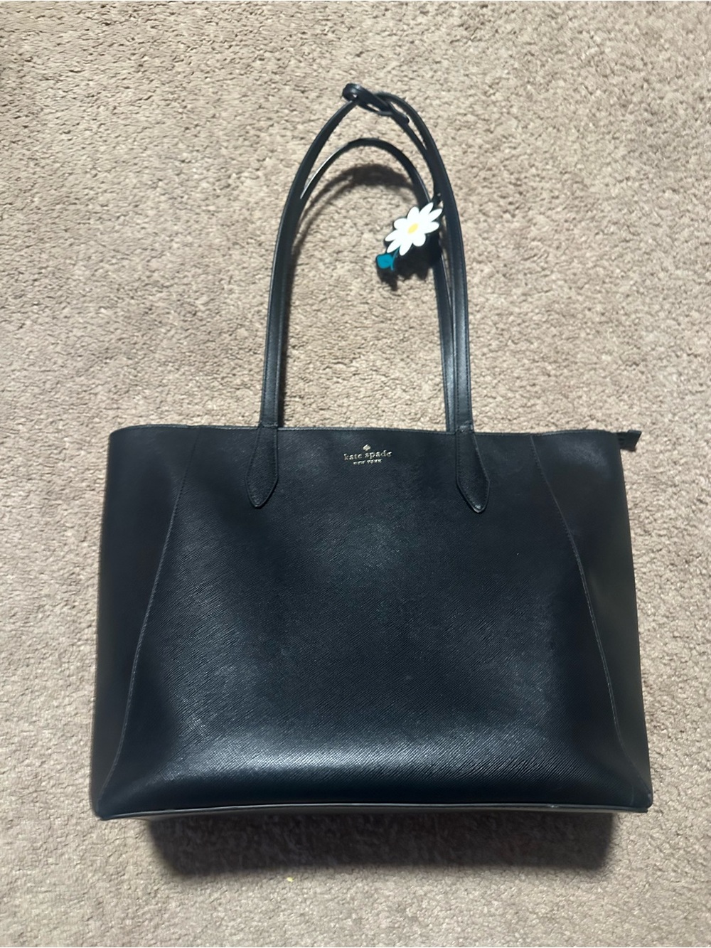 kate spade Black Saffiano Leather Dana Tote